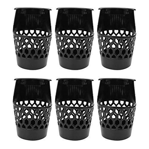 Rehomy Billiard Basket, 6PCS Plastic Durable Practical Snooker Pool Table Pockets Billiard Ball Storage Basket