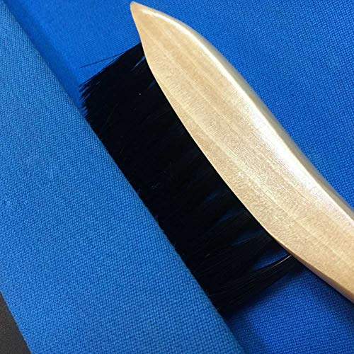 Cllayees 9" Wooden Billiards Pool Table and Rail Brush Set with Cue Shaft Cloth Slicker Cleaner Cllayees 9" Wooden Billiards Pool Table and Rail Brush Set with Cue Shaft Cloth Slicker Cleaner