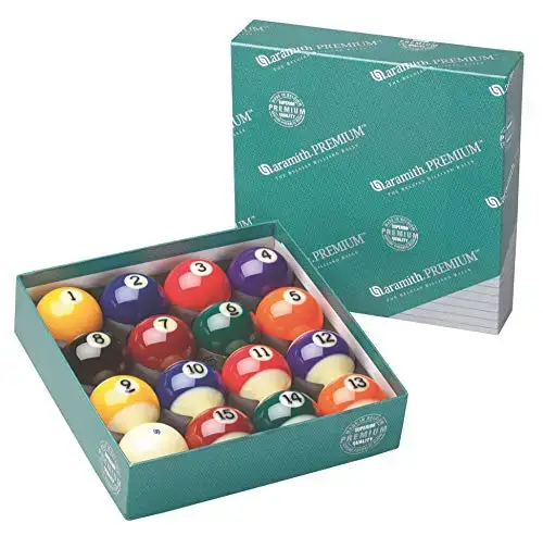 Aramith Pure Phenolic Pool Balls Regulation Ensemble de boules de billard de fabrication belge (Premium)