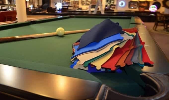 Couleurs de feutre pour table de billard