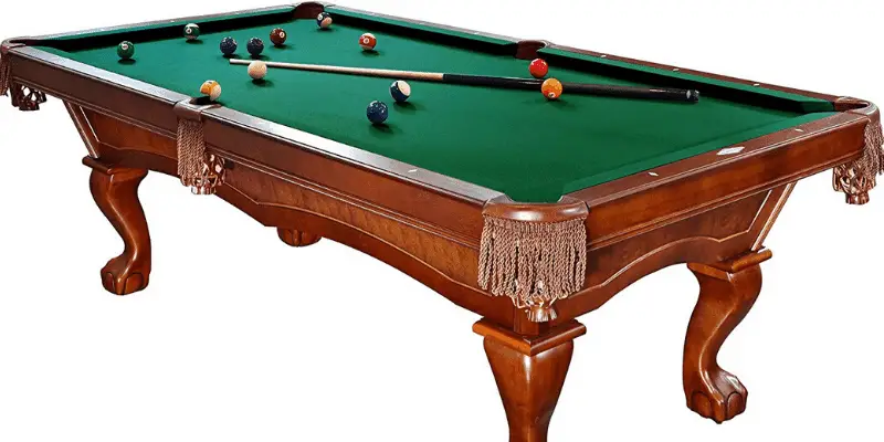 Brunswick Danbury 8 Foot Pool Table with Sahara Contender Cloth and Play  Kit 